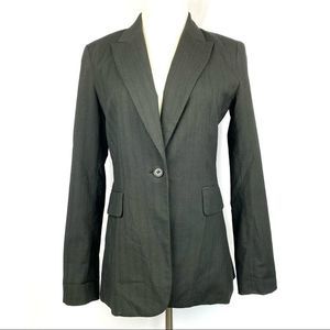 NEW YORK & CO Black Textured One Button Blazer